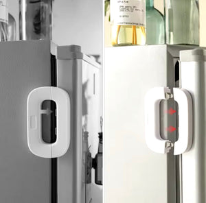 "This multifunctional Refrigerator lock is a smart and easy way to keep your baby safe at home. It can be used on refrigerators, drawers, cabinets, and more."