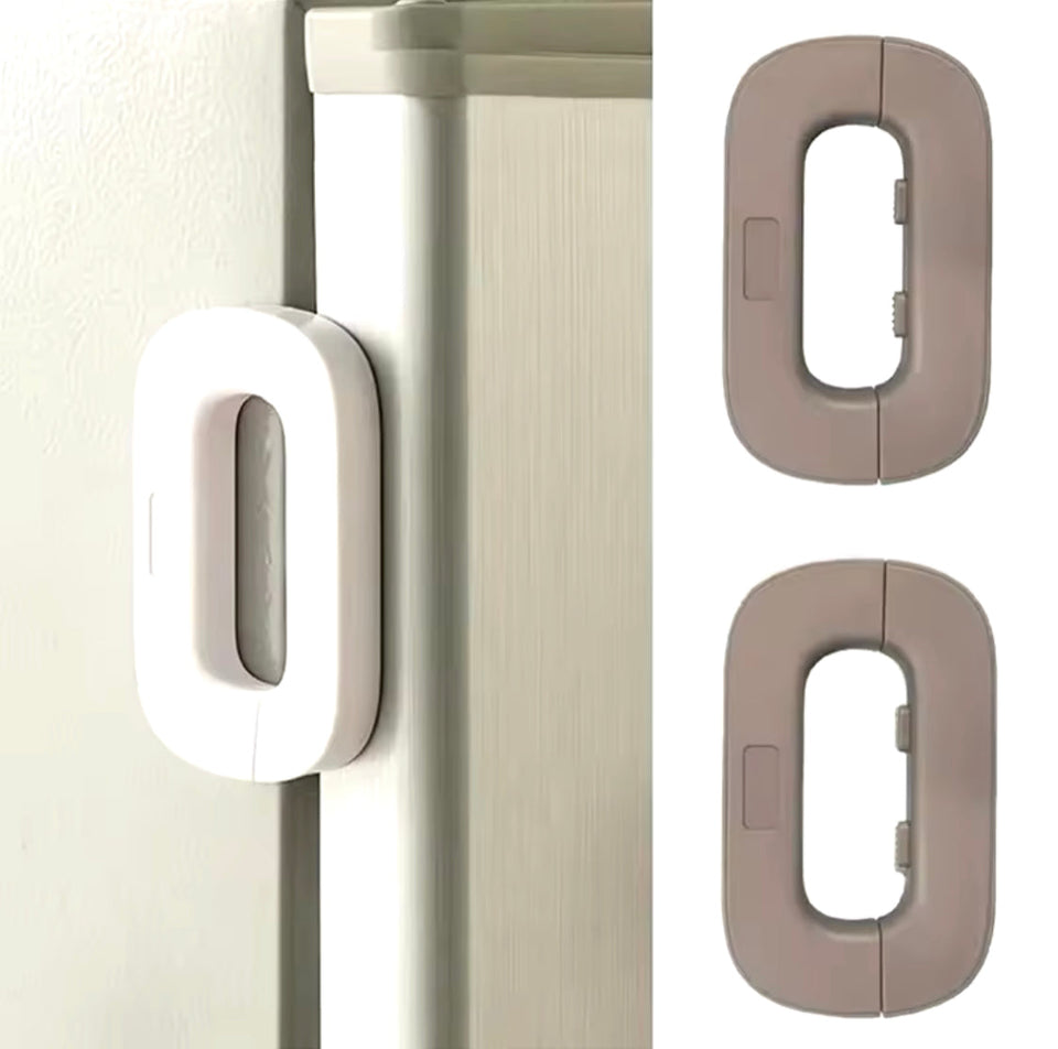 "This multifunctional Refrigerator lock is a smart and easy way to keep your baby safe at home. It can be used on refrigerators, drawers, cabinets, and more."